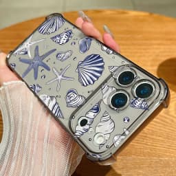Shark Turtle Phone Case For iPhone 17e 17 Pro 16 15 Pro Max 14 13 12 Pro 11 Shockproof Soft Silicone Transparent Anti-fall Cover