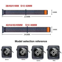Nylon Loop For Apple Watch Strap 45mm 44mm 46mm 40mm 41mm 38mm 42mm Correa Bracelet iWatch Series 6 Se 7 8 9 10 11 ultra2-3 49mm