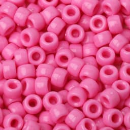 100pcs 200pcs 6x9mm Pony Beads Acrylic Large Hole Barrel Beads Solid Color Loose Spacer Beads DIY Handmade Beading Accessories