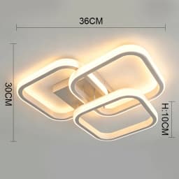 Modern Baked Enamel Finish LED Ceiling Lamp 3 Color Temperature Corridor Lights Balcony Lamps Bedroom Living Room 110V-240V