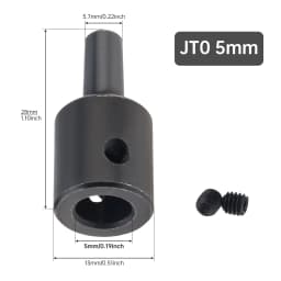 JT0 B12 B10 Drill Chuck Connecting Rod Sleeve Copper Steel Taper Coupling 3.17mm / 4mm/ 5mm / 6mm / 8mm / 10mm / 12mm / 14mm