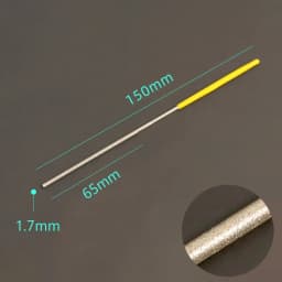 Ultra-fine Diamond Cylindrical File 1.0/1.2/1.5/2.2/3.8/4.8/5.8mm Diameter Reaming File Grinding Tool Jade Alloy Assorted File