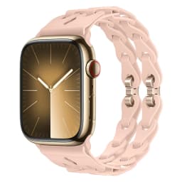 Chain Link Silicone Strap for Apple Watch Band Ultra 3 2 49mm 44mm 40mm 45mm 41mm 42mm Bracelet for Series 11 10 9 8 7 6 5 4 SE3
