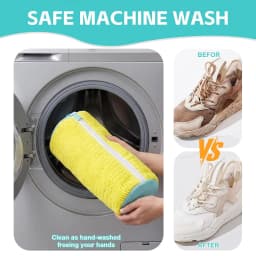 Durable Shoe Washing Machine Bag for All Shoe Types with Zipper for Sneakers and Casual Shoes Laundry Reusable Shoe Wash Bag