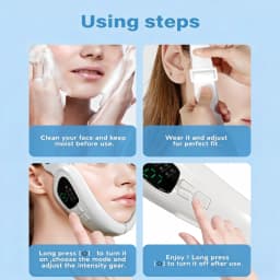 Electric V Shaped Double Chin Reducer V-Face Beauty Machine Facial Lifting Device Face Slimming Massager for Jawline Improve