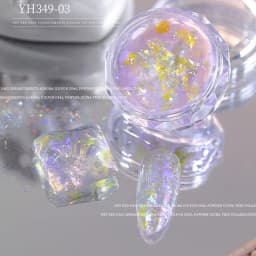 12 Colors Chameleon Glitter Flakes Irregular Untra-Thin Chameleon Yuki Glitter Sequins Mirror Effect Manicure Chameleon Sequins