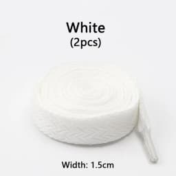 1 Pair Wavy Bread Style Flat Shoelaces Trend Decorative Laces for Sneakers 1.5/2/3 Cm Width Shoe Accessories