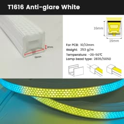 Anti-glare LED Strip Light Diffuser Tube IP67 Waterproof Cover Neon Tube For WS2812B WS2811 5050 RGB 8-12mm LED Strip Light