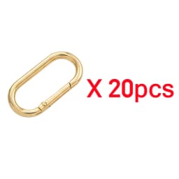 5-30pcs Oval Spring O Ring Openable 22-40mm Leather Bag Handbag Strap Buckle Connect Keyring Pendant Dog Chain Snap Clasp