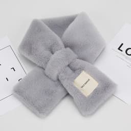 Winter Women's Faux Rabbit Fur Scarf Soft Plush Solid Color Neck Collar Warmer for Adults And Children
