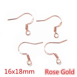 50pcs 2-Styles 925 Sterling Silver Plated Gold Rhodium Earrings Hooks Findings for DIY Earring Jewelry Making Accessories