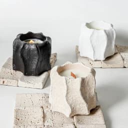 Nordic-Style Wavy Edge Concrete Aromatherapy Candle Cup Mold Artistic Candle Holder Home Decor Ornament Plaster Flower Pot Mold