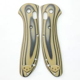 1pair G10 Composite Blade Handle Patch for BM 550 / 551 Knife With Support Shaft Screw Knife Patch Material DIY Accessories