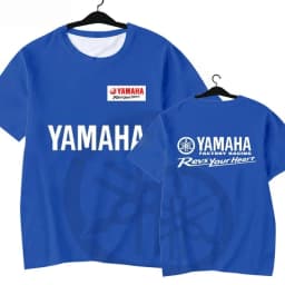 2026 Summer Yamaha Trendy Printed Short Sleeves for Men Women, Fashion, Leisure, Personalized Motorcycle Riding Clothes