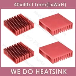 WE DO HEATSINK 40x40x11mm Without or With Thermal Pad 3D Printer Parts Black Aluminum Heatsink for Nema17 42 Stepper Motor