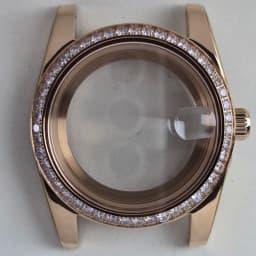 36mm/39mm Rose Gold Case Diamonds Bezel Sapphire Mod Parts NH34 NH35 NH36 NH38 NH39 NH70 NH72 ETA2824 PT5000 Movement