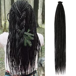 24 Inch Synthetic Dreadlock Hair Extensions 5 Strands/Lot Hippie Dreads Colorful DreadLoc Reggae Style Crochet Braids
