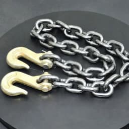 8mm Alloy and Iron Welded Transport Chain with Galvanized Finish 1/2\" Heavy G80 Steel Tow Chain