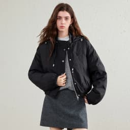 TOYOUTH Womens Down Jacket 2026 Winter New Three Wear Functional Design Hooded Outerwear With Dress Two Piece Set