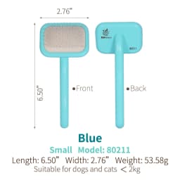 Fenice Pet Grooming Steel Long Comb Slicker Brush for Dogs - Efficiently Removes Floating Hair Tangles And Loose Hair Dog Groomi