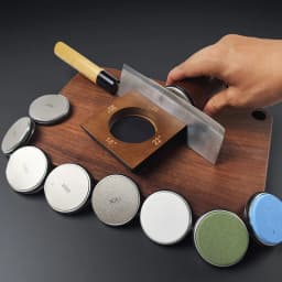 4-Angle Rolling Knife Sharpener 15/18/20/22° Roller Sharpeners Magnet Wooden Base Diamond Grinder Set Woodwork Sharpening System
