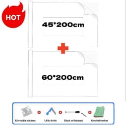 Latest New Electrostatic Whiteboard Sticker Reusable PP Teaching Graffiti Drawing Board Removable Household Erasable Whiteboard