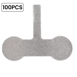 100Pcs Nickel Plating Process Nickel Sheet Spot Welder Accessories 18650 Battery T/Y/H/L Shapes 0.18mm Nickel Plate Welding Tool