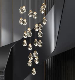 Light Luxury K9 Crystal Small Dhandelier Modern And Minimalist Restaurant Light Bar Counter Bedroom Bedside Long Line Light