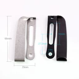 Black/Stonewashed Slotted Clip Belt Loop Buckle Clamp for Kydex Pouch Sheath Holster With Assemble Screws