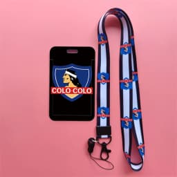Chile Football Style ID Card Holder Neck Strap Students Credit Card Case Lanyard Child Visit Door Identity Badge Holder Keychain