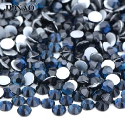 JUNAO 100Gross SS6 SS10 SS12 SS16 SS20 SS30 AB Color Glass Rhinestones Bulk Non Hotfix Flatback Strass DIY Nail Crystal Stones