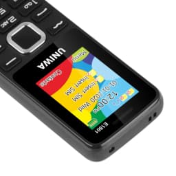 UNIWA E1801 2G Mini GSM Feature Phone 1.77 Inch 1800mAh Telephone Dual SIM Card Dual Standby Bluetooth for Elder Man Wireless FM