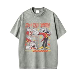 Washed Vintage Game Deltarune Spamton Funny Meme T-shirt Men's Women Clothing Casual Humor Lover Short Sleeve Oversized T Shirts