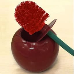 1pc Red Toilet Brush Creative Lovely Cherry Shape Lavatory Toilet Brush Holder Set Toilet Holder Bathroom Accessories