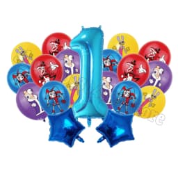 The Amazing Digitals Circus Digit 1-9 Balloons Kids Kawaii Birthday Decoration Baby Shower Gender Reveal Party Supplies Gift New