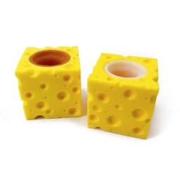 4CM Stress-relieving Pet Cheese Mouse Cheese Pinch Fun Stress Ball Vent Squirrel Cup Prank Toy Fidget Toys