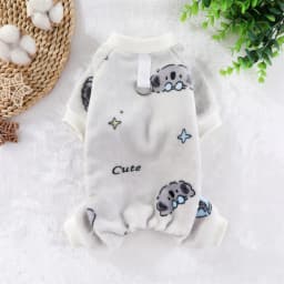 Autumn Winter Pet Dog Warm Soft Clothes Fleece Jumpsuit Coat for Small Medium Large Dog Cat Puppy Plush Jacket with Leash Ring