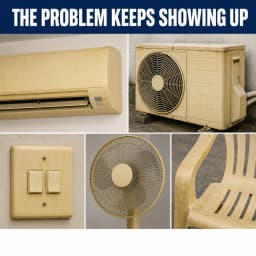 Refinish Plastics Spray - Restore Color & Remove Yellowing - Smooth Finish for Yellow-Stained Plastic