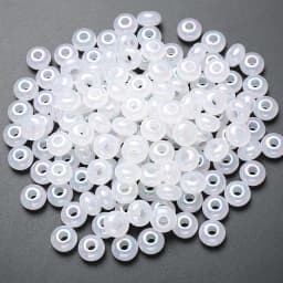 20Pcs 15mm White Brown Acrylic Round Big Hole Beads Loose Spacer Bead For DIY Necklace Bracelet Earring Jewelry Making Accessory