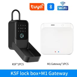 Waterproof Key Safe Box Fingerprint Storage Secret Key Safety Box Support Tuya App TTlock Bluetooth to WiFi Hub Unlock Padlock
