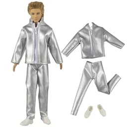 1 Set Doll Clothes Leather Clothing Outfit for 12 Inch Ken Doll Many Style for Choice 05