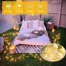 Solar LED Copper String Light 8 Modes Fairy Outdoor Holiday Garland Decoration Garden 30M/20M/10M/5M/2M Party Lights