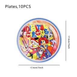 New The Amazing Birthday Party Decorations Digitaled Circus Tableware Set Plates Banner Tablecloth for Baby Shower Supplie Gifts