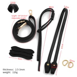 1Set Handmade PU Leather Bag Strap Handbag Woven High Quality Bags Crafts With Hardware Shoulder Crossbody Straps Accessories