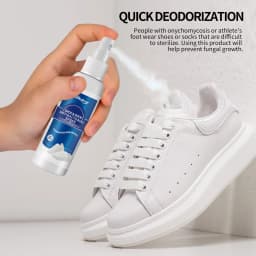 Shoe & Sock Antibacterial Deodorant Spray 60ml Eliminate Foot Odor Anti-Fungal Fresh Smell Keep Feet Dry Shoe Cabinet Deodorizer