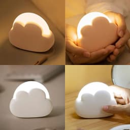 USB Wireless Night Light Mini Adorable Cloud Shape LED Night Lighst For Bedroom Baby Children Bedroom Desktop Decoration Lamps