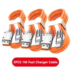 1-3PCS 120W 6A USB Type C Cable Super Fast Charging Liquid Silicone Aluminum Alloy Data Cord for Samsung Xiaomi Huawei