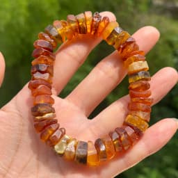 Original Amber Bracelets for Unisex New Genuine Irregular Beads Natural Black Medical Green Healing Jewelry Factory Unique Gift