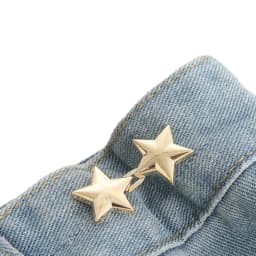 1set Adjustable Waist Buckle Star Shape Jean Pant Button Detachable Alloy Waist Tightener Clothing Accessories DIY Sewing Tool