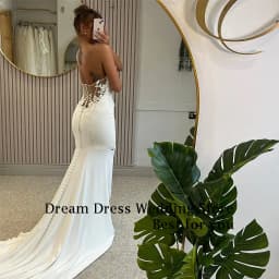 DREAM Customized Elegant Long Wedding Dresses Sweetheart Backless Floor-Length Mermaid Bridal Gown Women Vestidos De Novias 2026